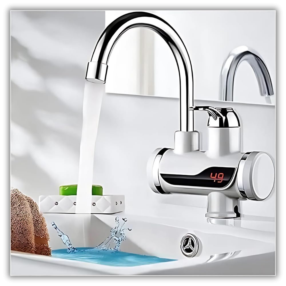 𝟏𝟓 𝐘𝐄𝐀𝐑𝐒 𝐖𝐀𝐑𝐑𝐀𝐍𝐓𝐘 Instant Electric Water Heater Faucet (3000W) Tankless Hot Water Heater for Kitchen. Energy-Efficient with Adjustable Temperature Control with Digital Display-image-22
