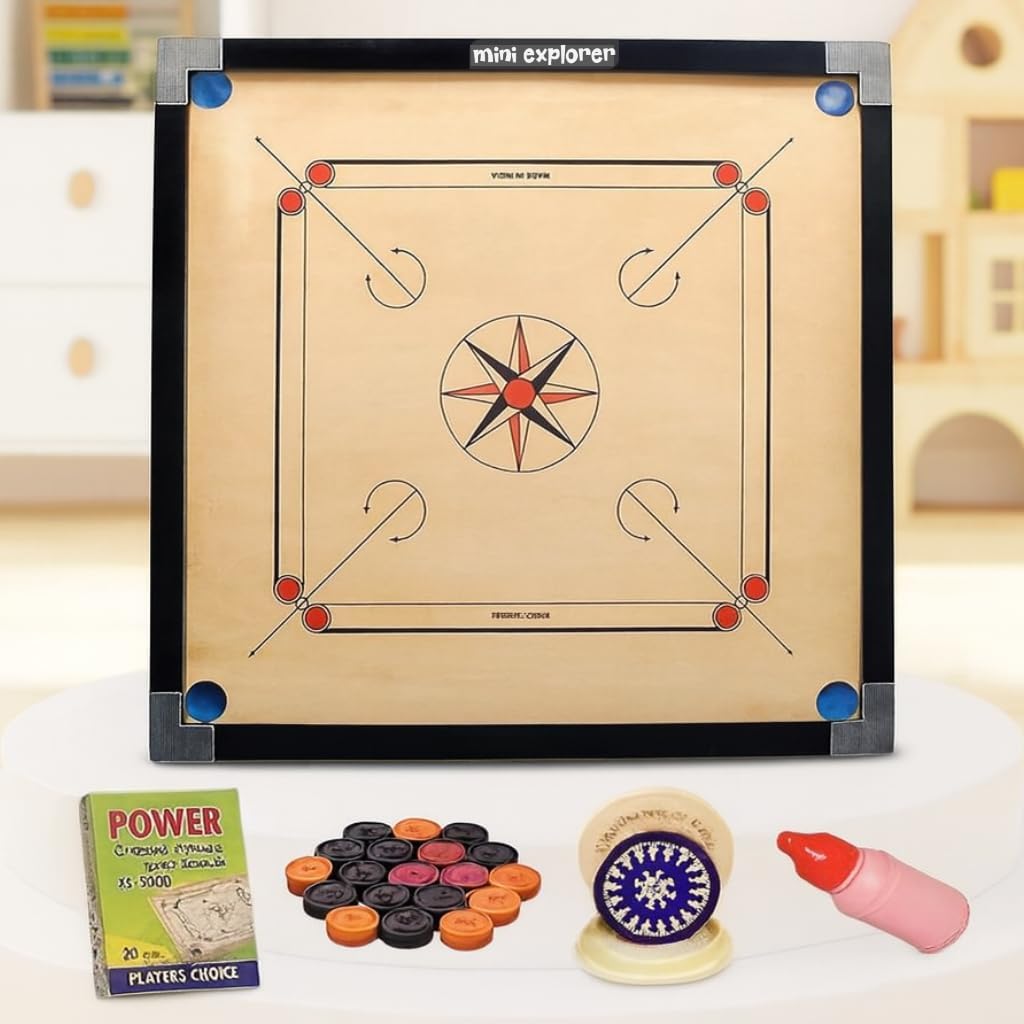 Buy MiniExplorer Mini Explorer Matte Finish Carrom Board for