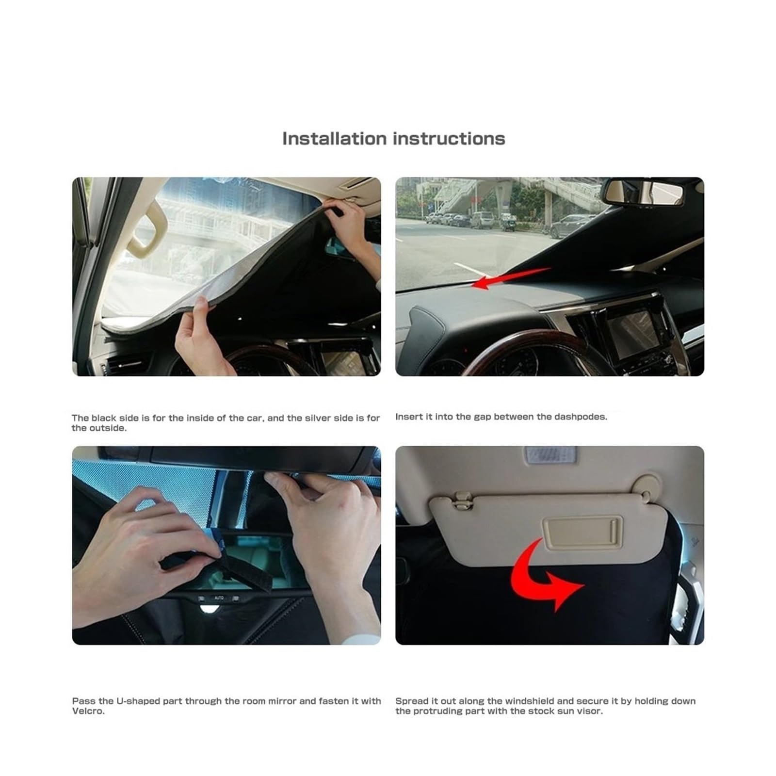 Unidades Parasol Coche para Suzuki para Todos para Wagon DA64V para Dir Parasol Delantero Aislamiento Térmico Sombreado Protección UV
