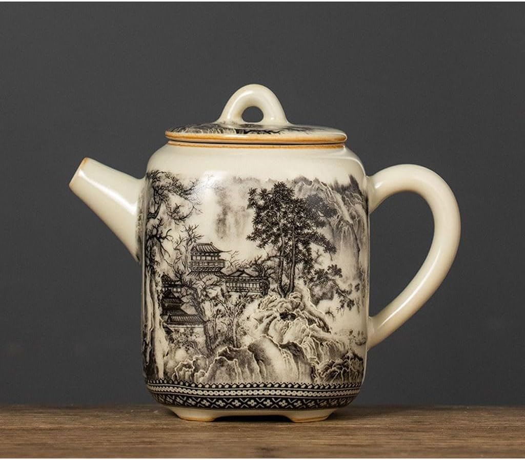 Ceramic Teapot Tea Party Afternoon Tea Single Pot Tea Maker Kung Fu Tea Set Ceramic Teapot For Making Tea And Drinking Tea Household Tea Kettle Tea Pot Ceramic