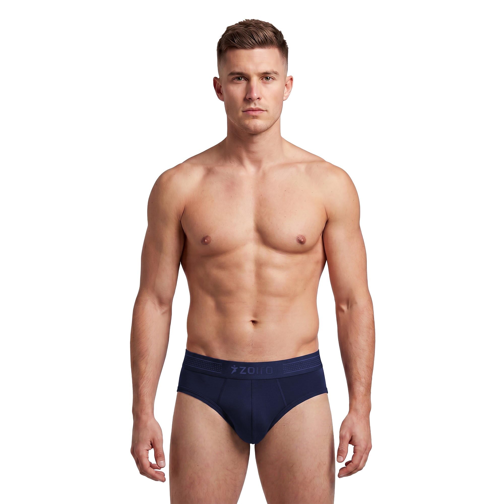 zoiro Men’s Taclon Fabric Smooth, Lightweight & Breathable Brief-picture-24