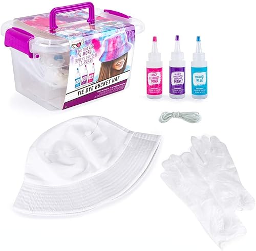 Miniatura 8 de Fashion Angels Overdye - Kit de teñido anudado (12708) Cinch Sak DIY Tie Dye, incluye tintes no tóxicos, bolsa con cordón, guantes y bandas