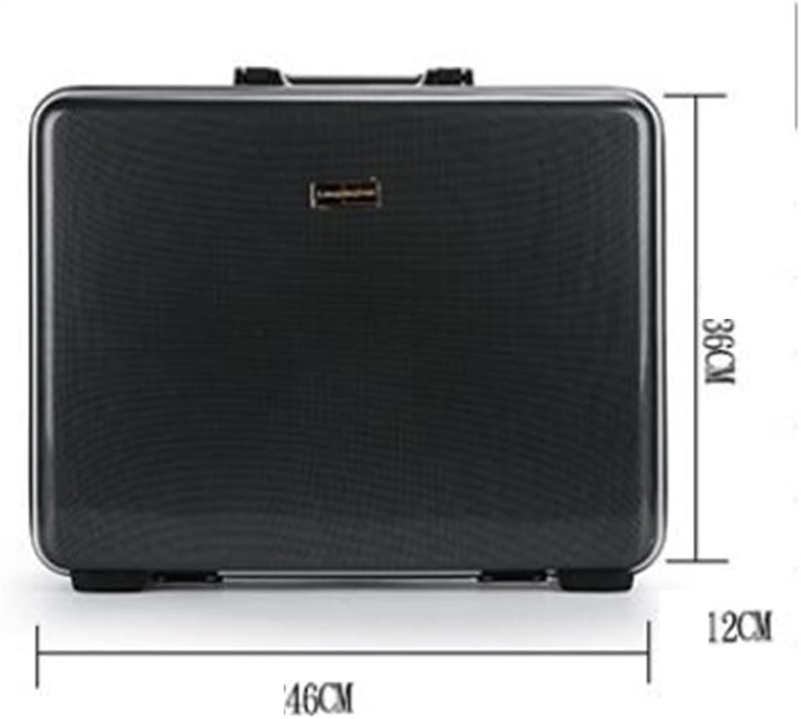 Tragbare Aktentasche mit Aluminiumrahmen, Chiffrierkoffer for Geschäftsbüros, Werkzeug- und Instrumentenkoffer, Computerkoffer for Bordreisen, medizinischer Koffer, Bargeldtragekoffer (Farbe: Schwarz)
