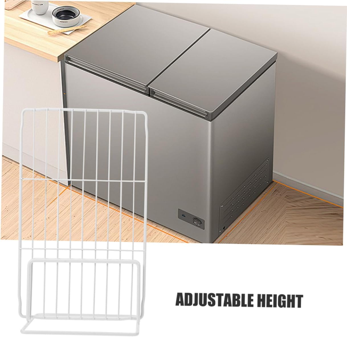 IMIKEYA 2Pcs Freezer Separator Adjustable Refrigerator Storage Partition Board Wire Divider for Freezer Organization and Rv Use Easy Installation Supports Heavy Items