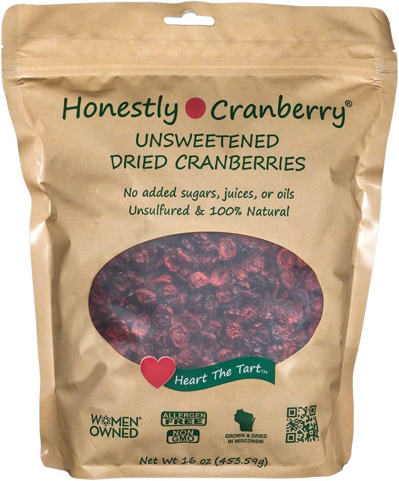 Cherry Bay Orchards UNSWEETENED 1 lb. Low Moisture Dried