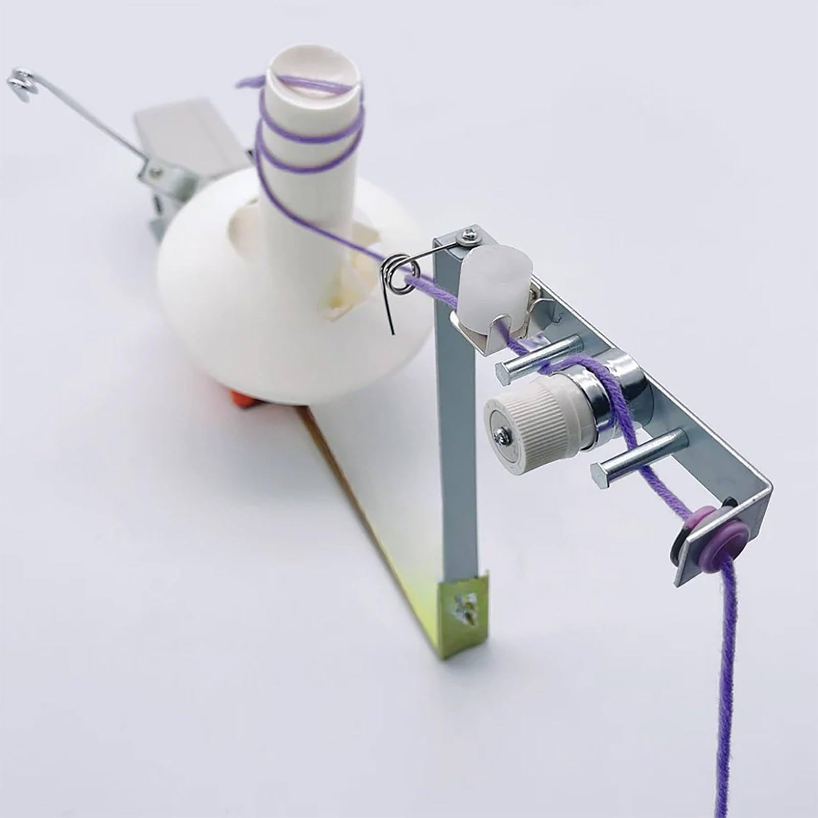 Bobinadora De Hilo Eléctrica: 500g De Gran Capacidad, Máquina Bobinadora De Hilo De Velocidad Ajustable, Bajo Nivel De Ruido, Herramienta De Torsión para Hilo De Lana/Nylon