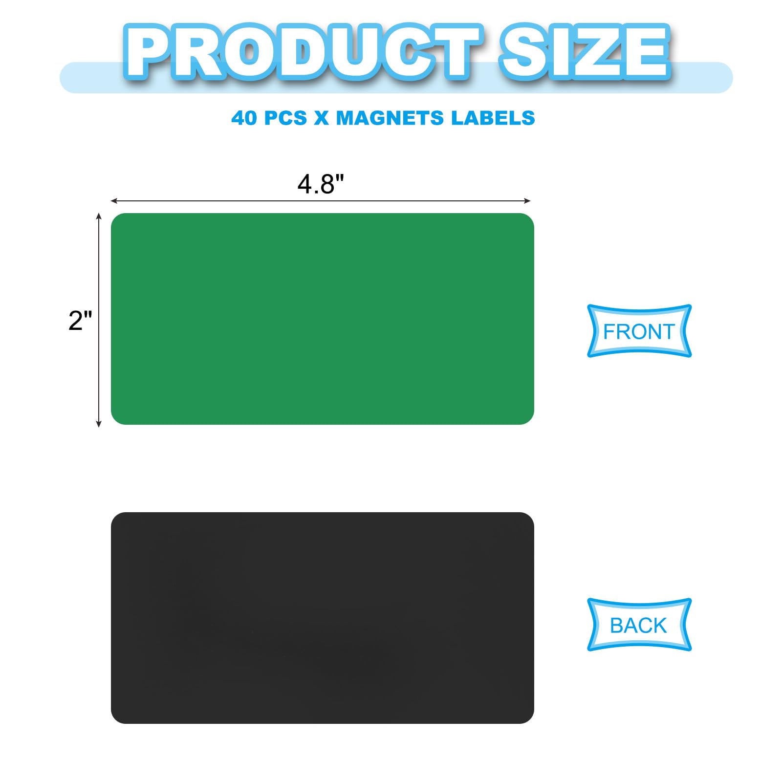 PATIKIL Dry Erase Magnetic Labels - Image 2