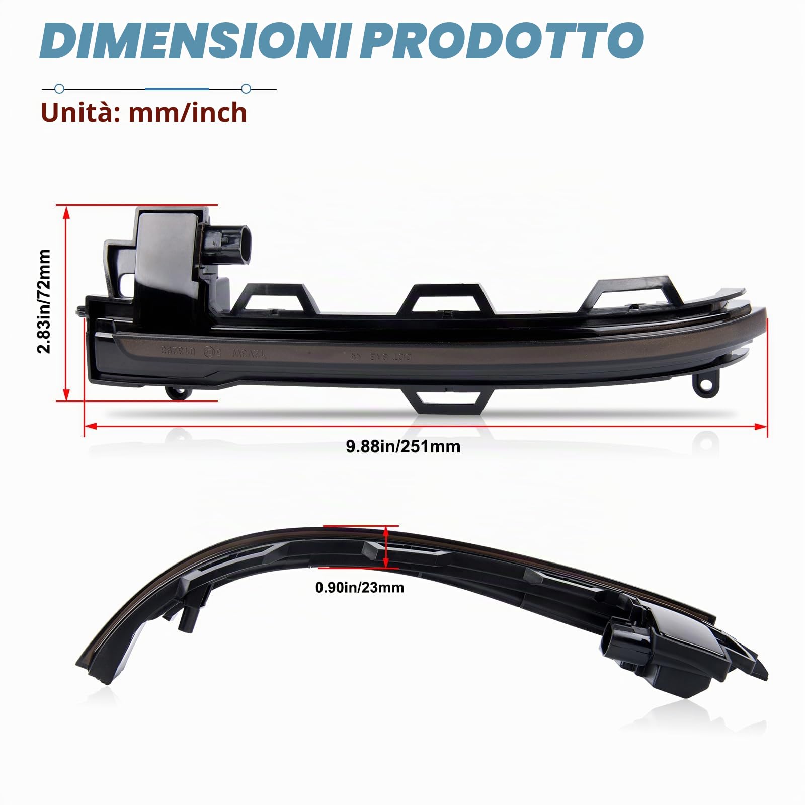 POPMOTORZ LED Indicatori di Direzione Specchietto Retrovisore, Frecce LED Specchietto con Canbus Senza Errori 2835 SMD per BMW X3 F25 X4 F26 X5 F15 X5 M F85 X6 F16 X6 M F86, 2 Pezzi