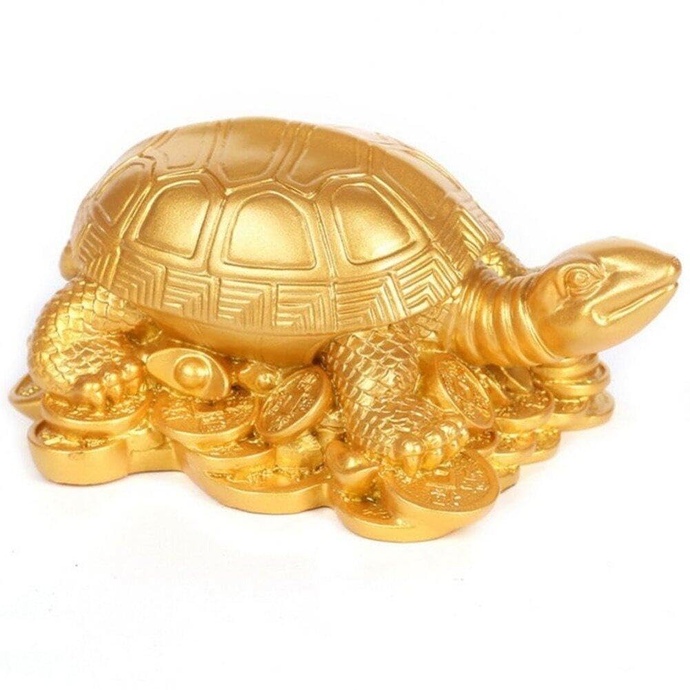 Amazon.co.jp: 金運亀の像 真鍮製亀のフィギュア ミニチュア 亀