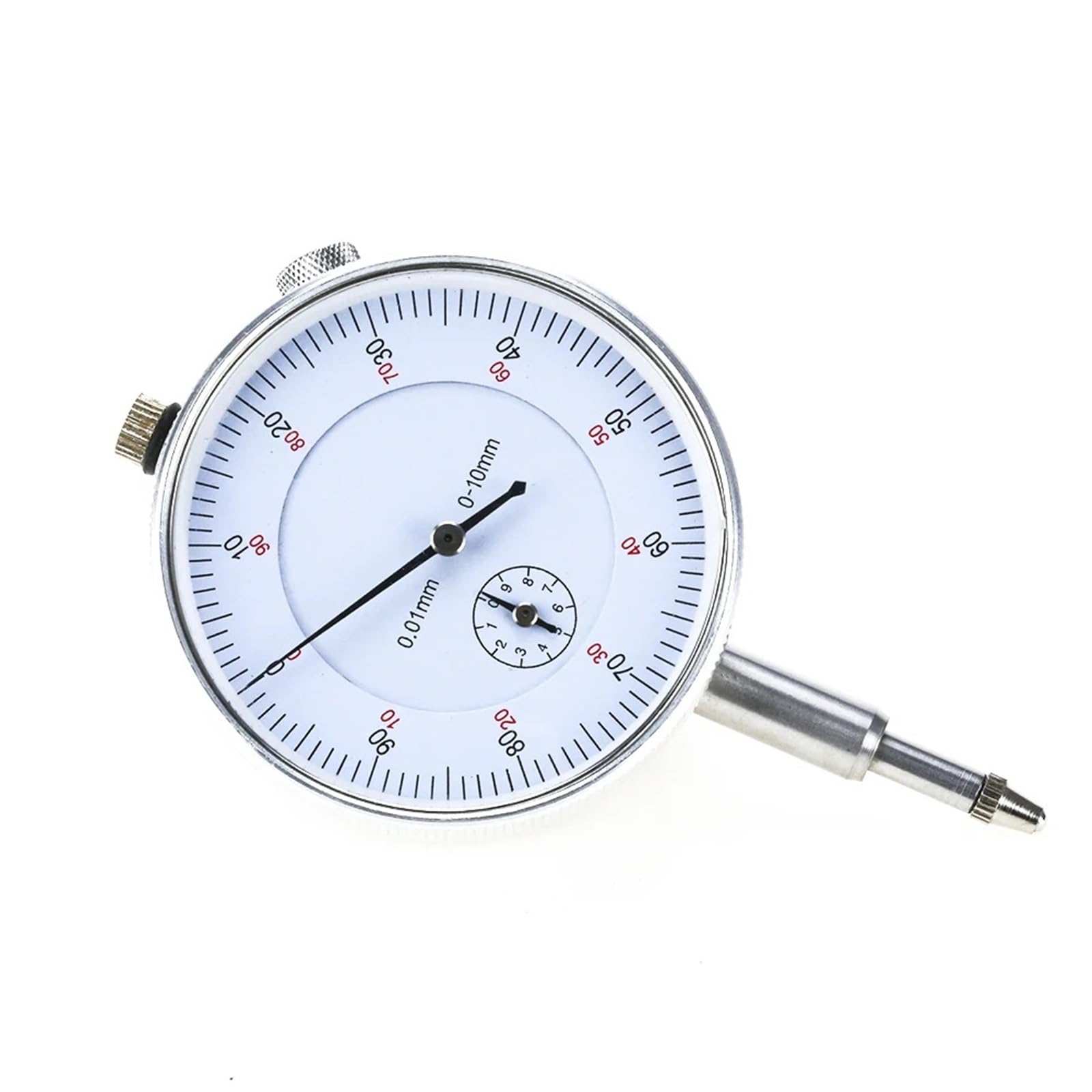 Indicatore comparatore di precisione da 0,01 mm Misuratore da 0-10 mm Indicatore di risoluzione preciso da 0,01 mm Indicatore di misurazione Strumento Strumento Comparatore(0-10mm)