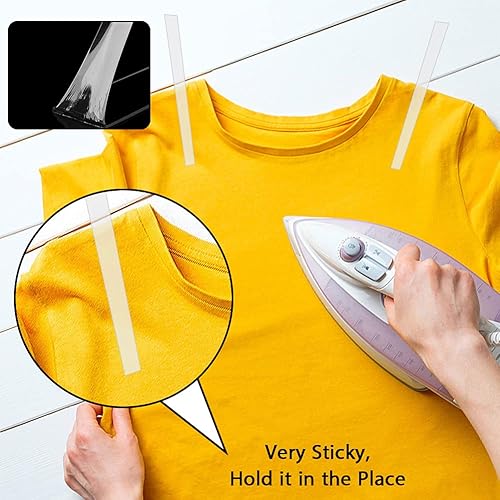 Miniatura 3 de YGAOHF Cinta de calor transparente para sublimación  6 rollos de cinta transparente de transferencia de calor de alta temperatura, cinta de prensa