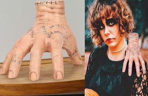Miniatura 7 de LYW Thing Hand Addams Family, Thing Hand Addams FamilyCosplay decoraciones de fiesta de cumpleaños, suministros de terror, decoraciones de Halloween