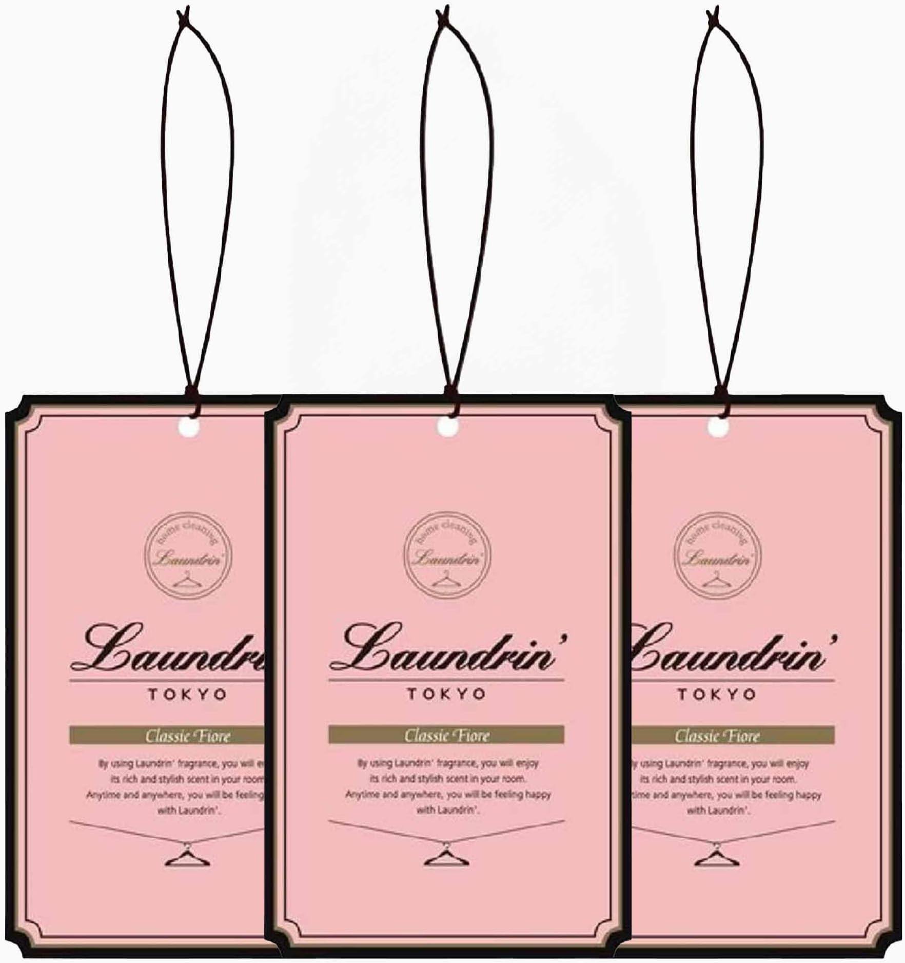 Classic Fiore 3pk - Paper Fragrance Sachets - Closet Freshener - Lychee, Blackcurrant, Rose, Jasmine Scent