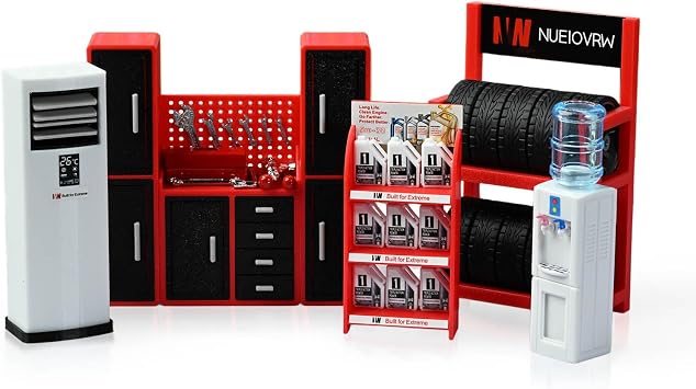 118 Diorama Garage Repair Tools Set Workshop Parking Lot Prop Accessory