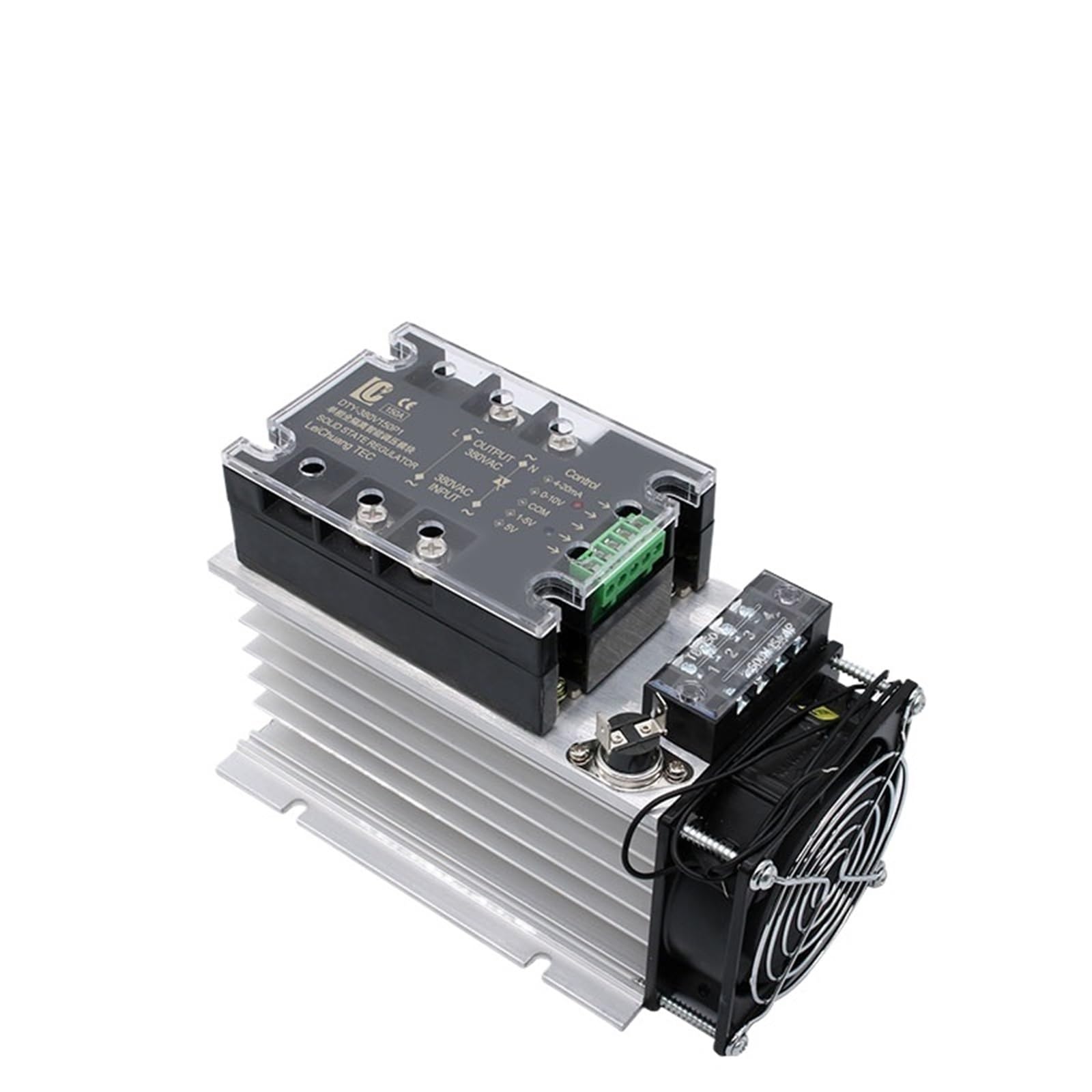 NWPNLXEA Voltage Regulator Relay with Heat Sink 220V 380V 150A 180A 200A Enhanced Single Phase Isolation Module Power Regulator AC