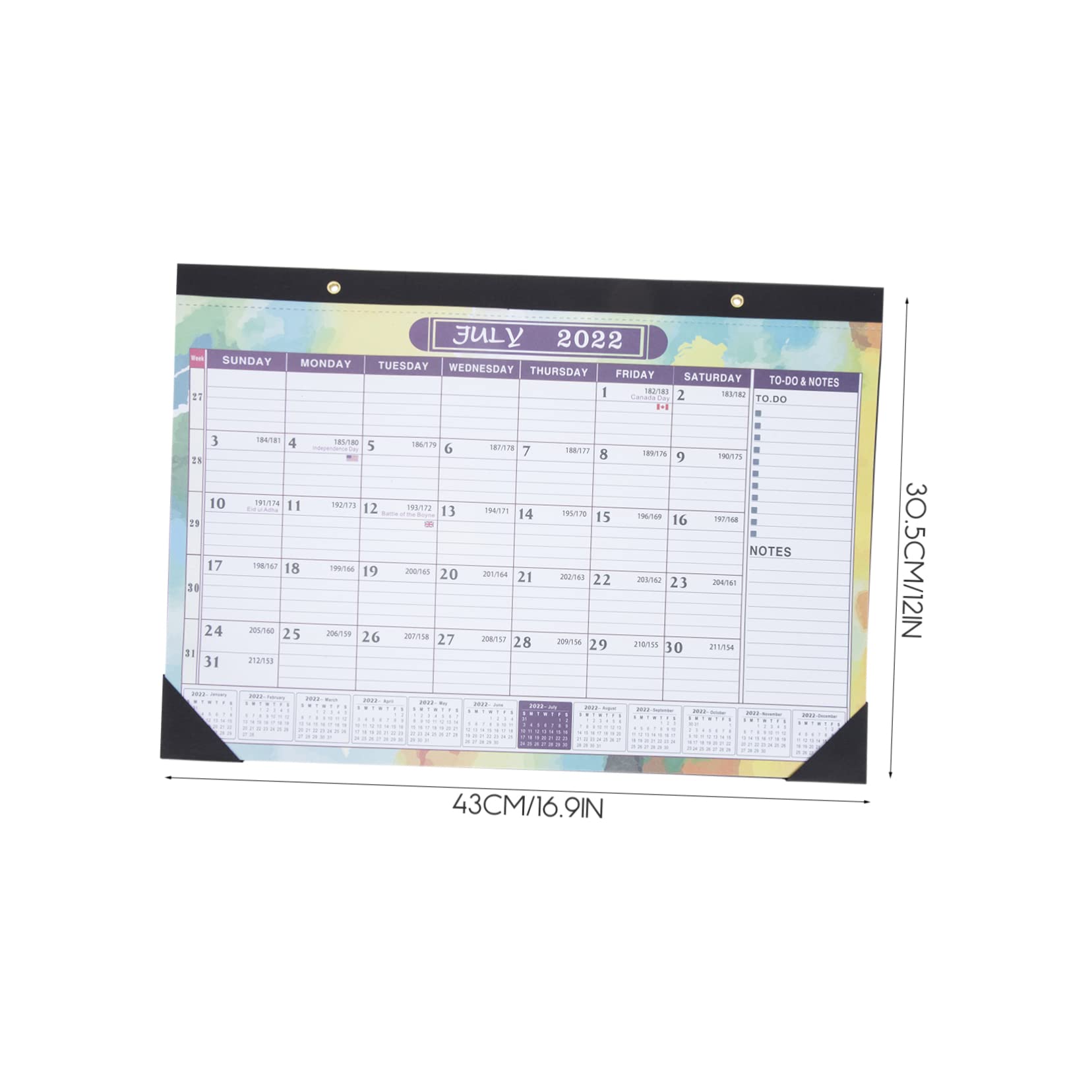Angoily 3 Stück Wandkalender Englischer Wandhängender Monatskalender Leichtes Design Hochwertiges Papier Für Büro Zuhause Schule Alltag