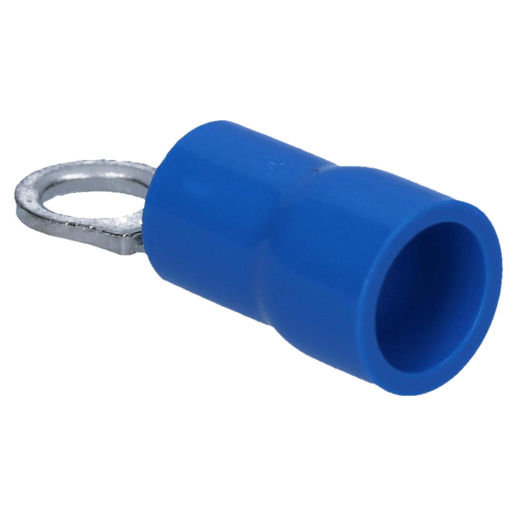 Cembre BF-M3,5 Lot de 100 Cosses à Œillet Isolées Bleu 1,5-2,5 mm² | Connecteurs à sertir en laiton étamé pour câbles électriques. Résistant de -20 à +80 °C. Qualité industrielle robuste.