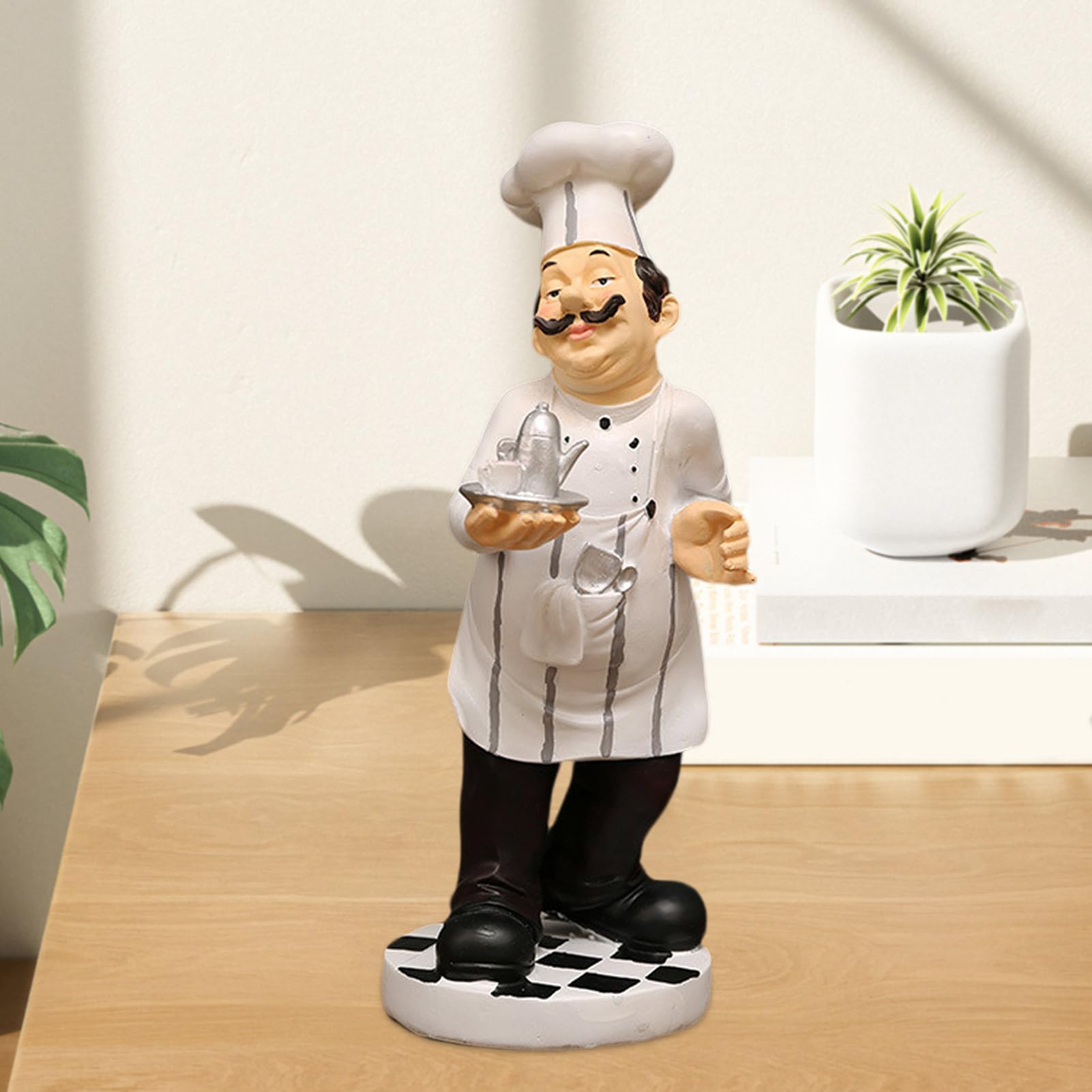 Kochfiguren für,Koch-Statue für,Kochkochen kleine Statue - Harz Tisch