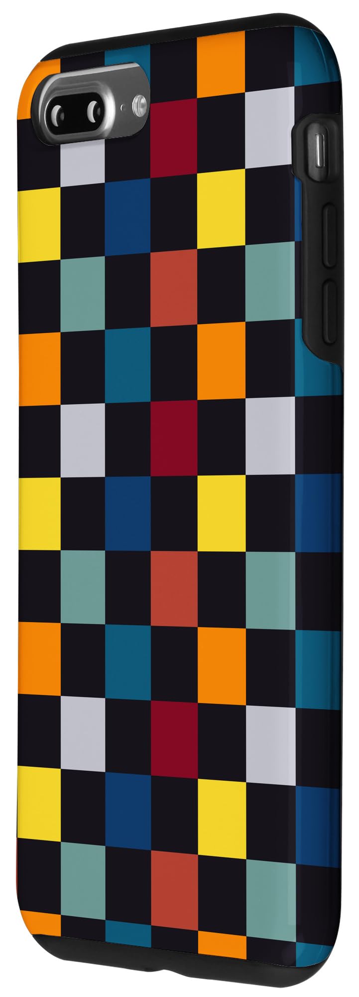 iPhone 7 Plus/8 Plus Checkerboard Checkered Checked Pattern Colorful Mixed Color Case - Image 2