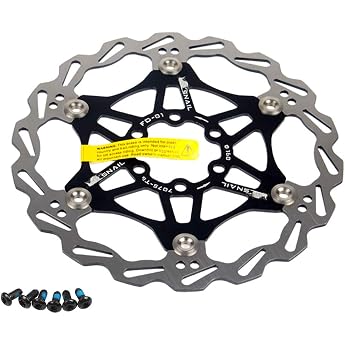 Bicycle Disc Brake Disc 160 mm Bicycle Brake Disc Mountain Bike Swimming Brake Discs Centre Lock Bicycle Accessories Black
