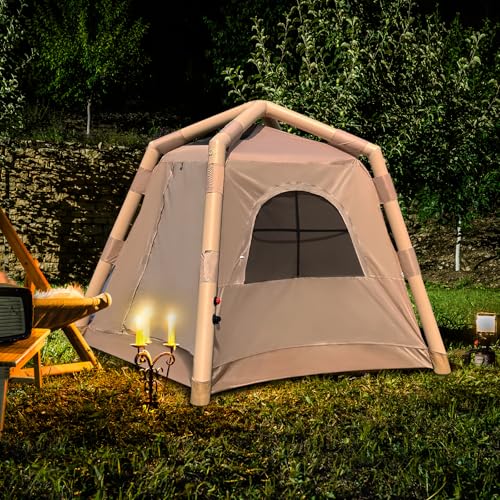 Carpa inflable para camping impermeable para 3 personas miniatura 7