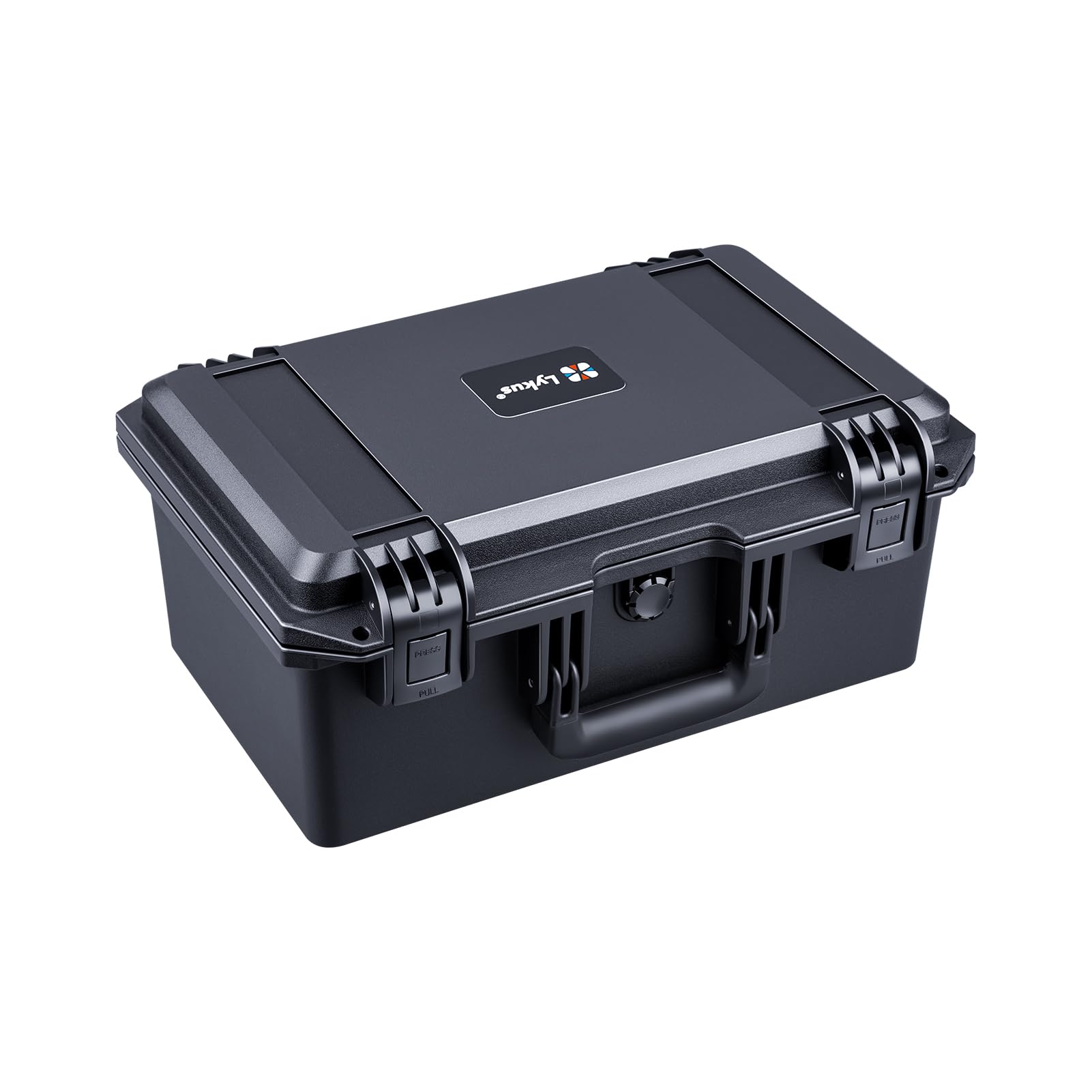 Lykus HC-3920 Maletín/Maleta/Estuche/Case rígida Impermeable con Espuma Personalizable, Tamaño Interior 38,9x22,7x17 cm, Adecuado para electrónica y más