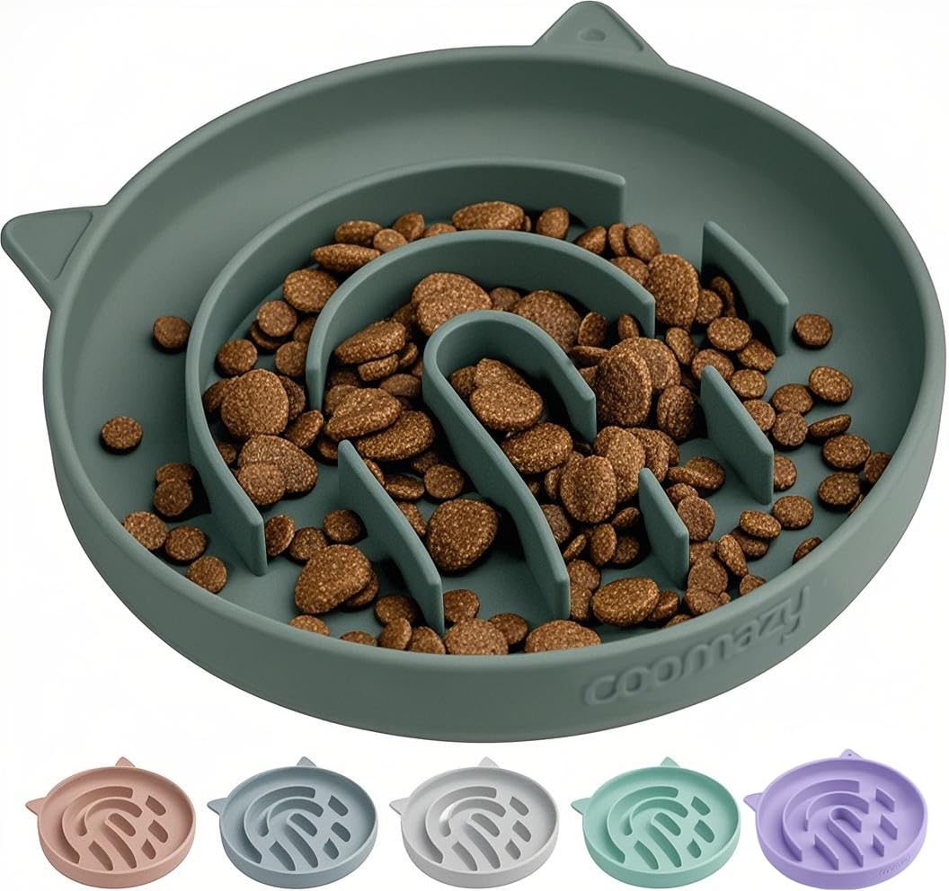 Coomazy Silicone Slow Feeder Bowl