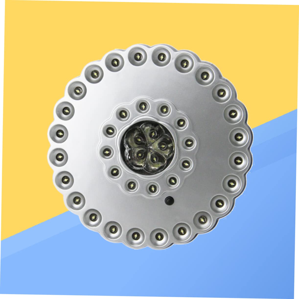 IWOWHERO Cordless Umbrella Lights with LEDs Three Brightness Modes for Outdoor Camping Bbqs and Tents Battery Operated Easy to Hang Silver Roman Umbrella Lamp