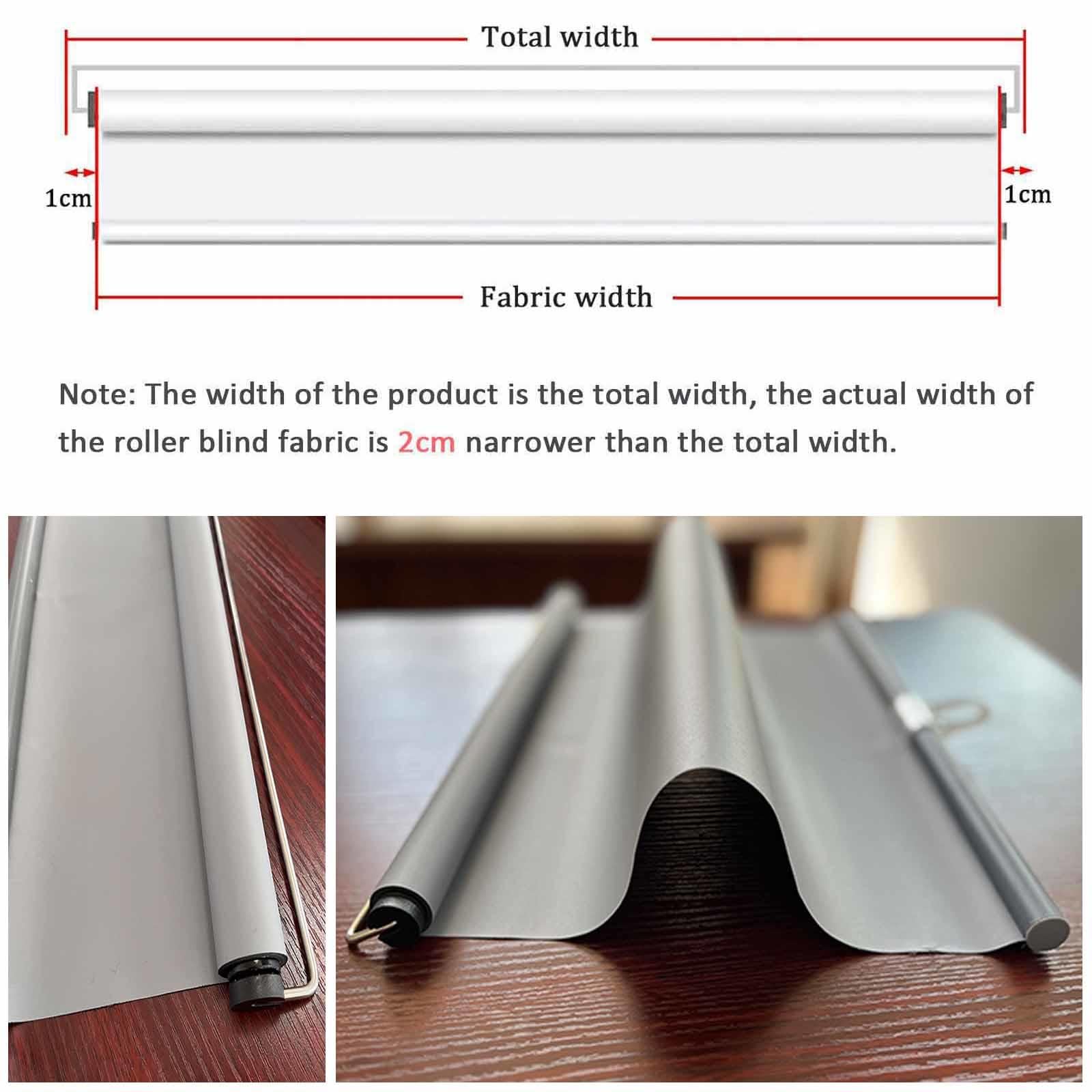 Store Enrouleur À Ventouse,Stores De Fenêtre Occultants,Store À Rouleau Rétractables,Pare-Soleil Sans Perçage,Rideaux Thermique Temporaire Facile À Installer Pour Maison Bureau,Grey-97x150cm/38x59in