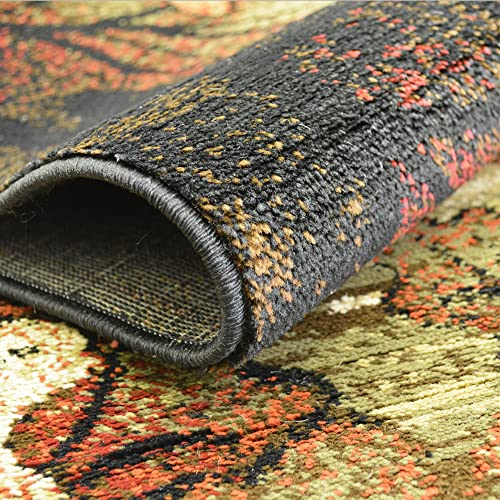 Tapete Mayberry Rug Rustic Lodge 27" x 91" negro miniatura 6