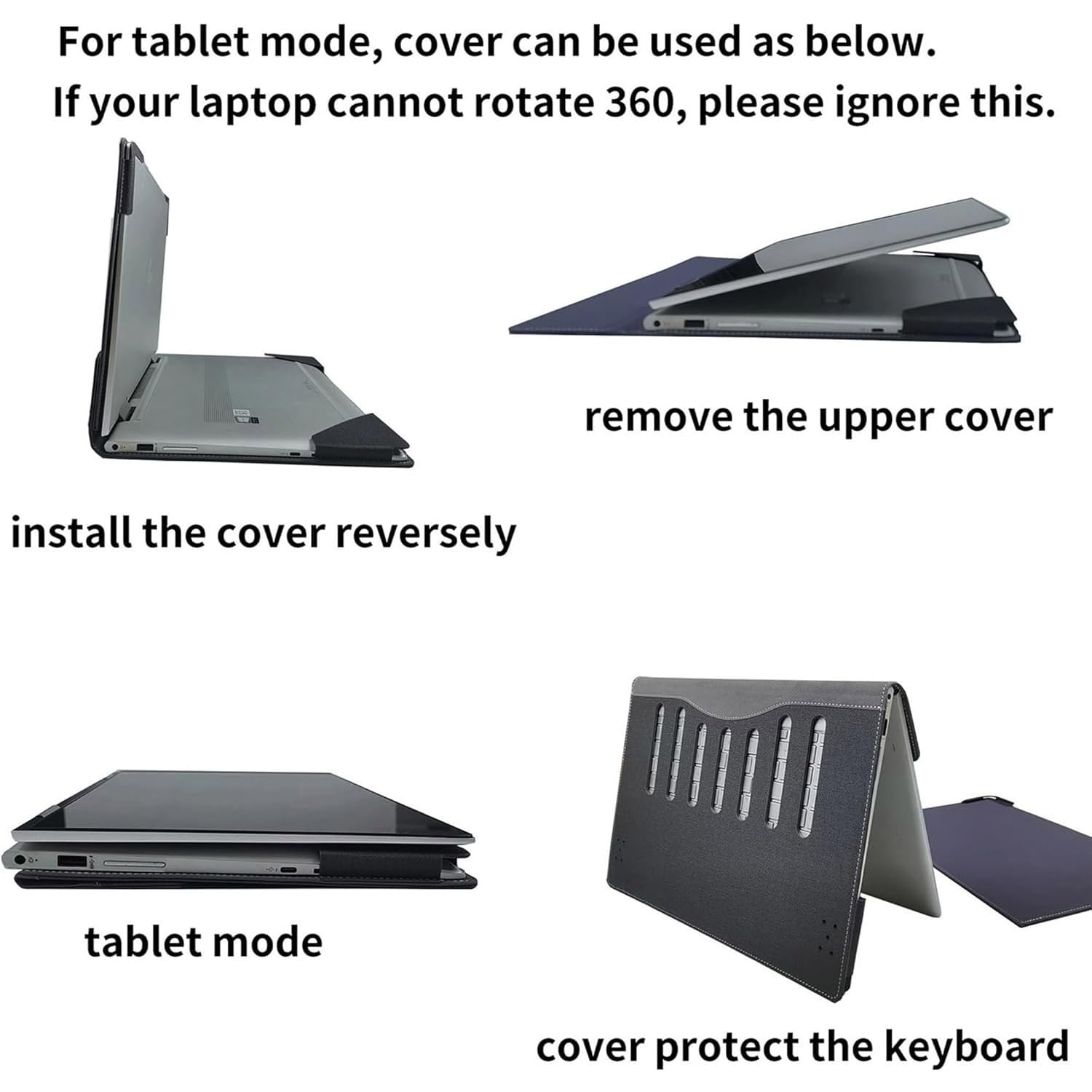 Custodia per computer portatile HP Envy x360 15.6'' 15-fe/fh/ew/ey e per Pavilion x360 Convertible 15-er 15t-dw Sleeve, custodia protettiva in pelle PU per notebook PC borsa con portapenne (rosso
