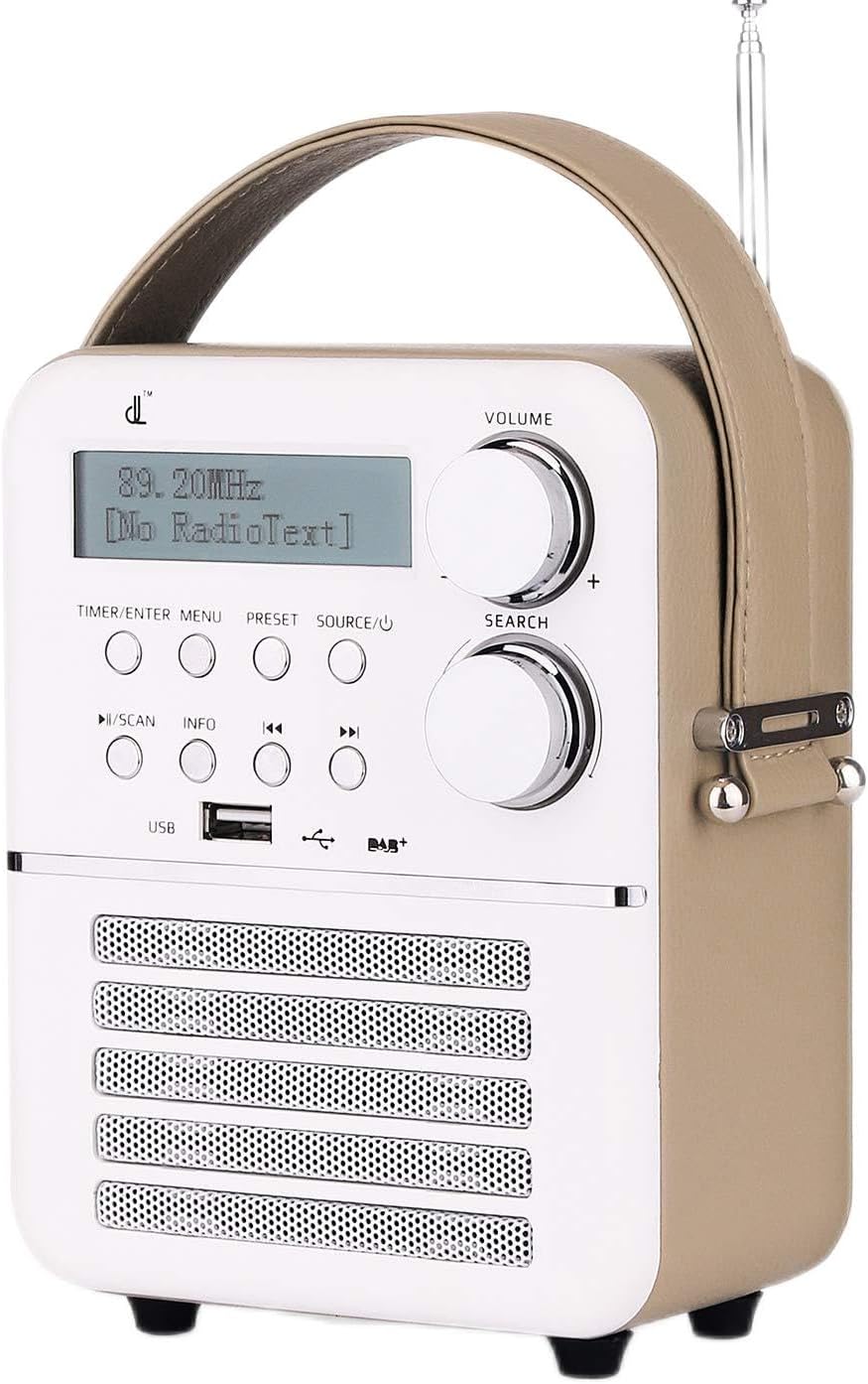 Mini dl DAB and FM Digital Radio, front view