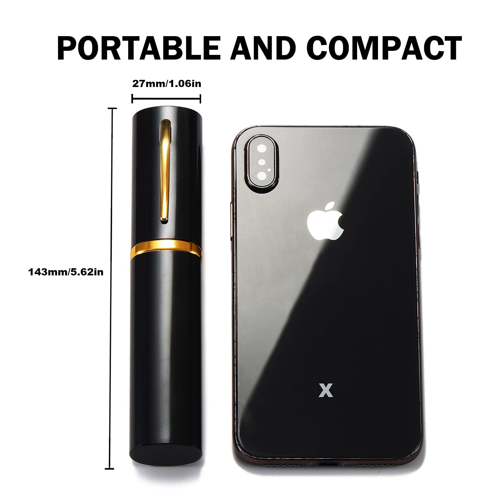 Small Portable Reading Glasses For Men Women Anti Blue Light Mini Compact Pen Reader Lightweight 3 Pack +1.0 - Image 4