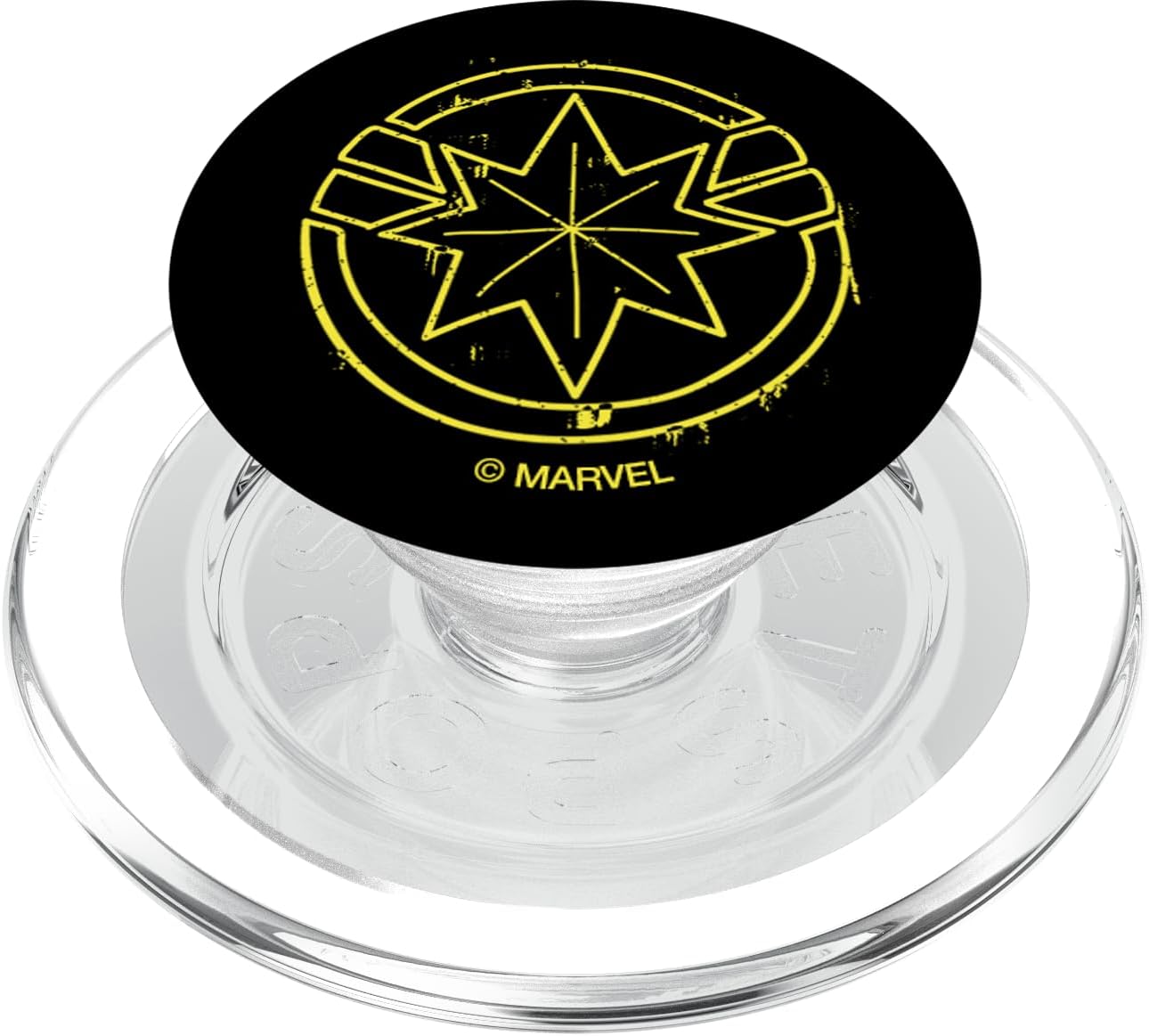 Marvel Captain Marvel 90s Logo PopSockets MagSafe PopGrip for iPhone