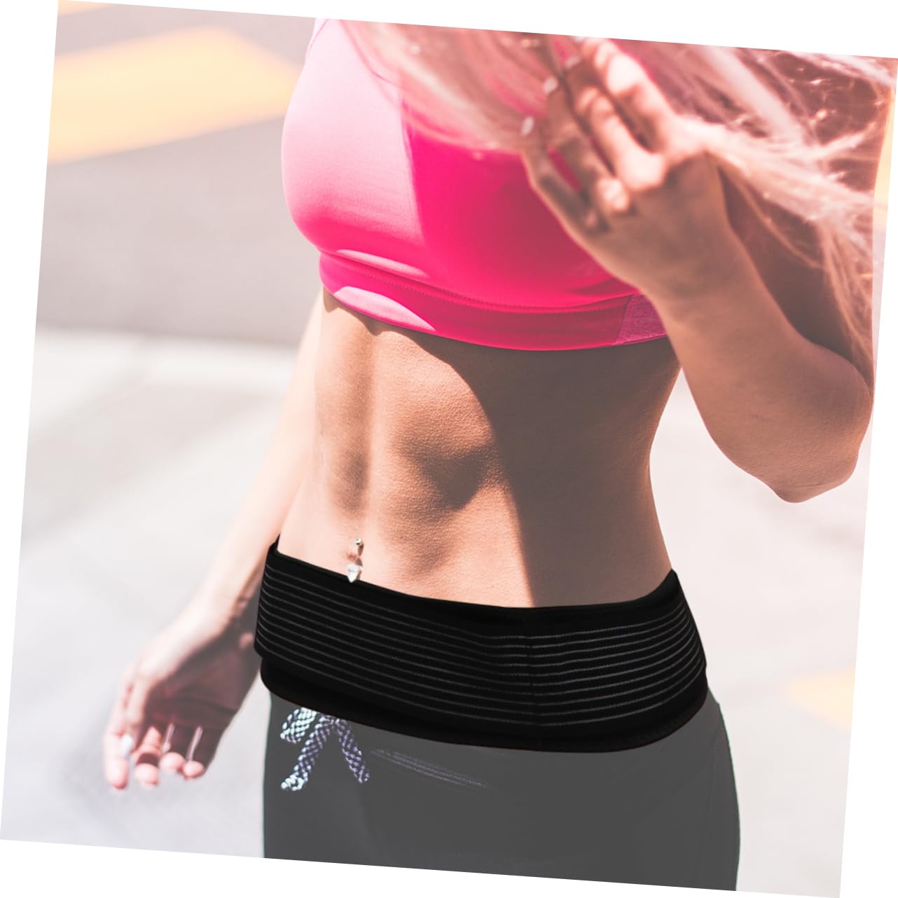 NOLITOY Belt for Women Pelvic Treatment Belt Postnatal Corset Adjust Pressure Brace Lightweight for Lower Size l