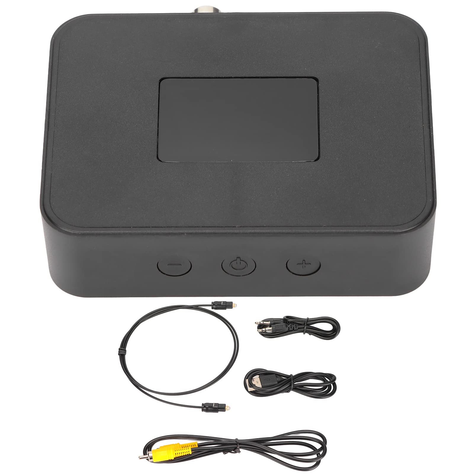 Transmisor Bluetooth con pantalla LCD Transmisor Bluetooth 5.0 Interfaz coaxial Óptica 3.5mm Adaptador de Audio Inalámbrico para TV, Computadora, Consola de Juego, Material ABS 90.8