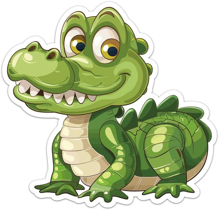 Amazon.com: Cute Alligator Sticker - Waterproof Durable Adhesive UV ...