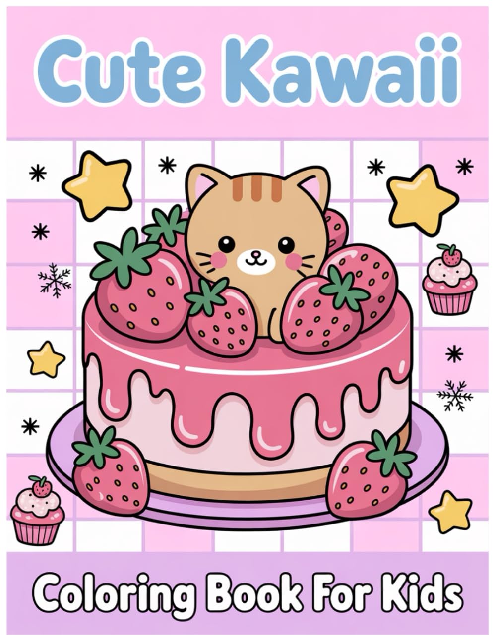 Cute Kawaii Coloring Book For Kids
