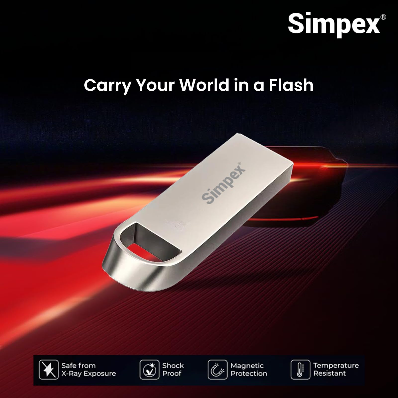 Simpexs 64GB USB 3.0 Metal Body Pendrive Flash Drive High Speed