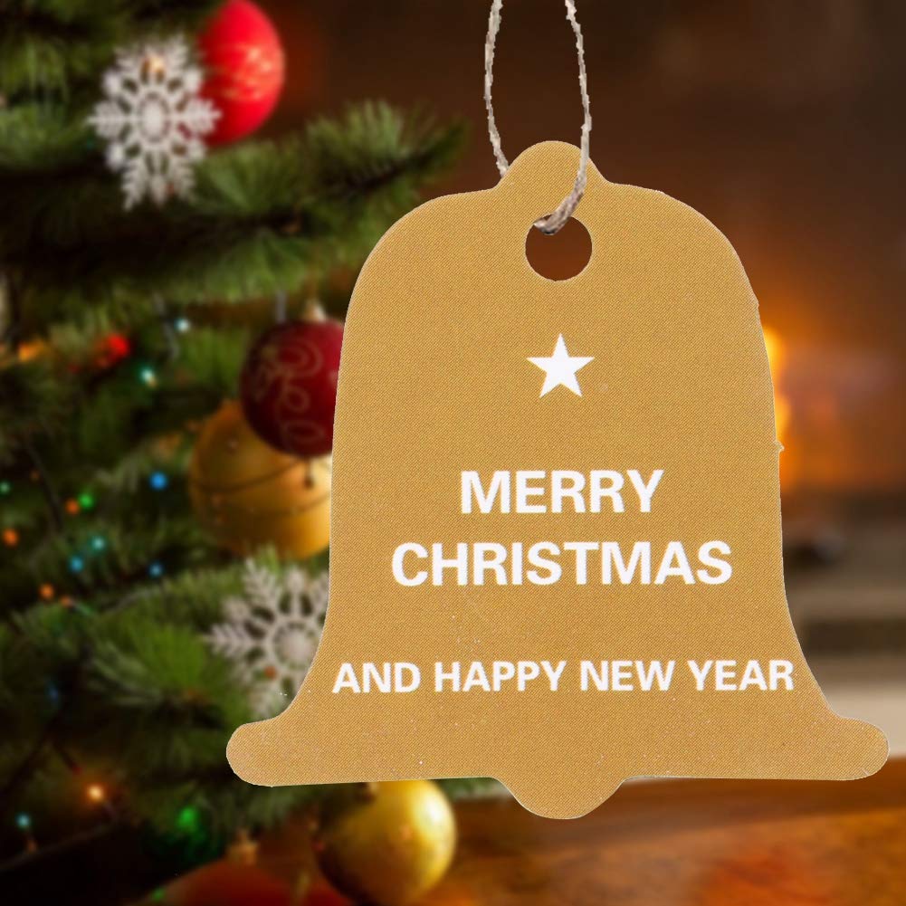 GIVBRO Lot De 100 étiquettes Cadeaux Vierges En Papier Kraft à