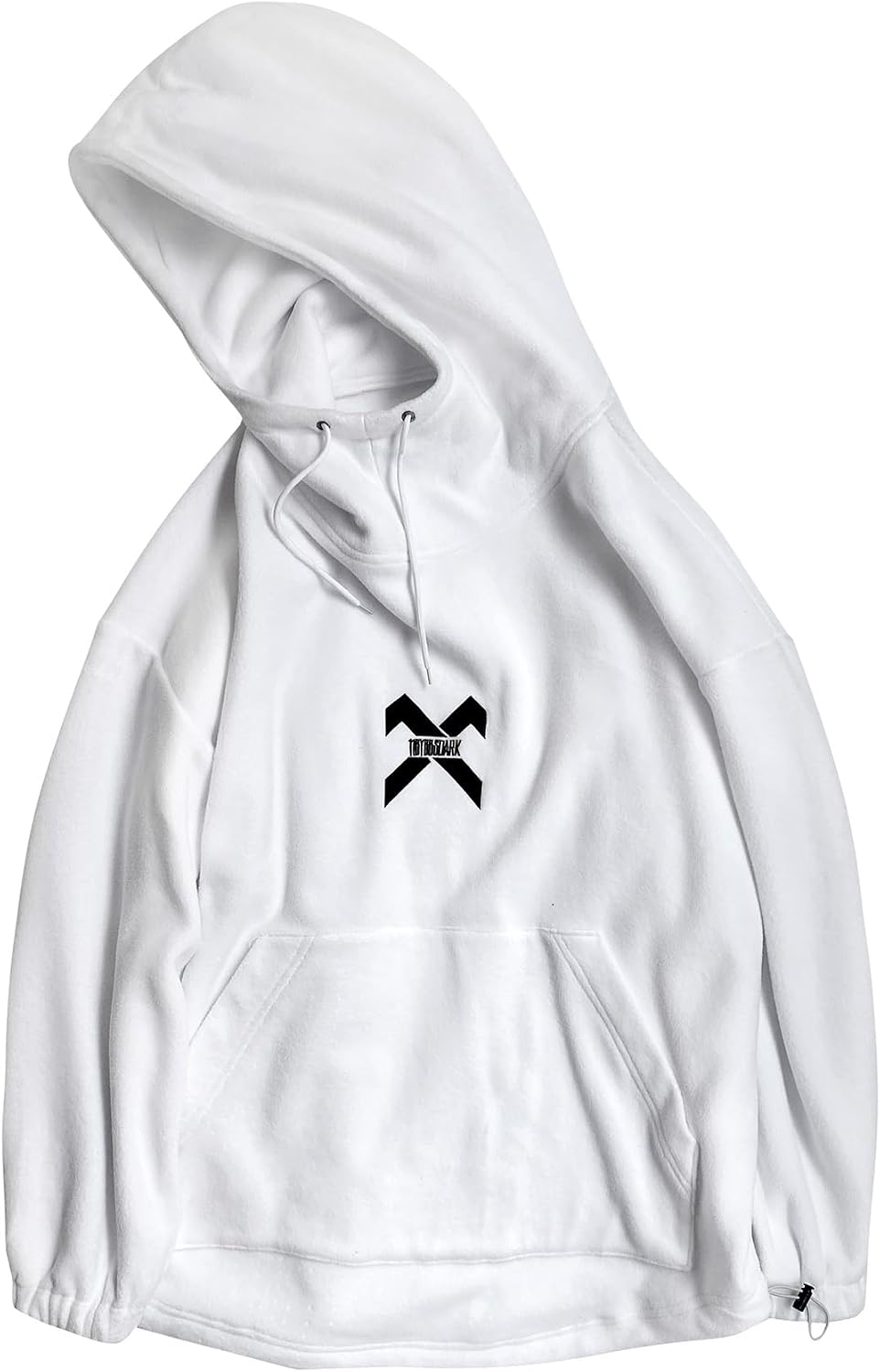 Niepce Inc Streetwear Techwear Thick Men’s Hoodie (White1, Large)