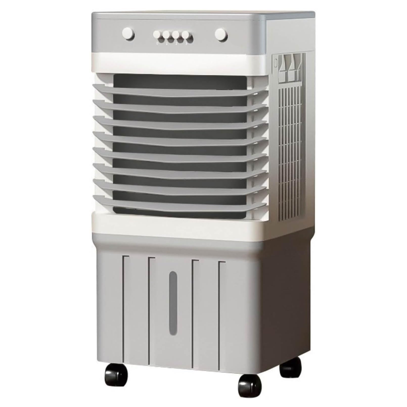 MESOVFCA Evaporative Air Cooler Portable Air Conditioner, 3 Fan Settings, 3 Airflow Modes, Ideal for Home Office and Bedroom Cooling, Energy Efficient System