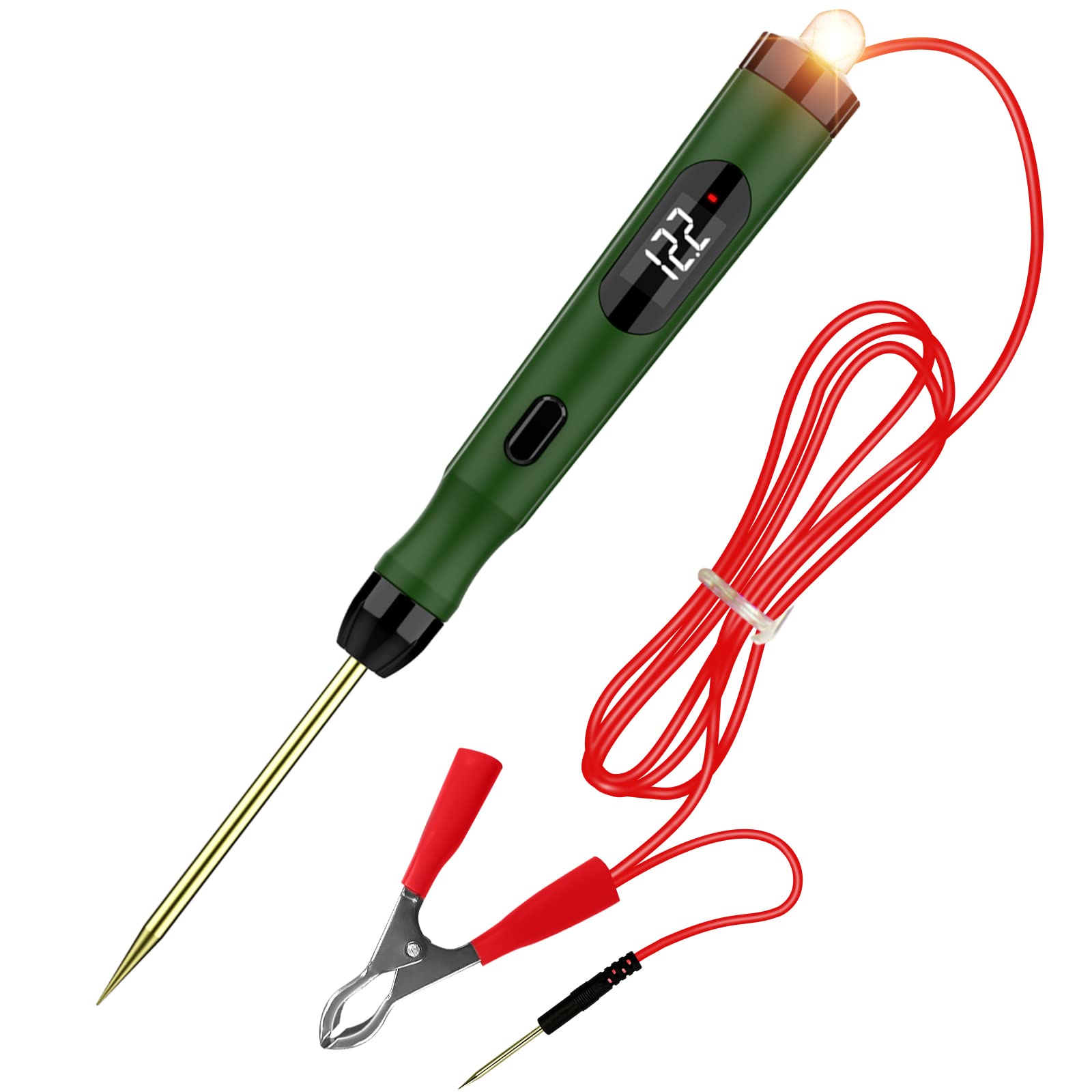 TopDiag P50 Automotive Circuit Tester 12V 24V Power Circuit Probe Tester, Automotive Electrical Test Tool Kit AC DC Digital Voltage Tester, Auto Diagnostic Kit (P50)