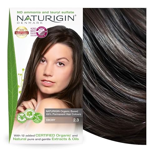 Miniatura 1 de Naturigin Tinte para el cabello ébano 2.3  Color permanente para el cabello 100% cobertura de las canas  Ingredientes naturales orgánicos