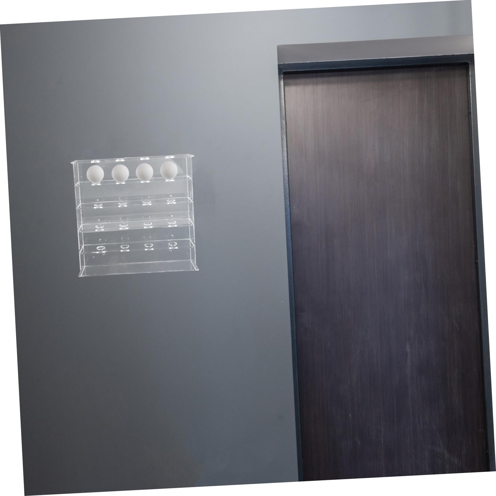 UKCOCO Expositor Acrílico Transparente para Bolas de Golf con Múltiples Compartimentos Diseño Pared para Almacenamiento y Protección de Colecciones Deportivas