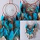 Traumfänger, Basicon 60cm Dreamcatcher Blauer Vintage Feder Traumfänger Handgefertigt Dream Catchers im Böhmischen Stil für Wandbehang Wohnkultur Ornamente Handwerk Zimmerdekoration Blau