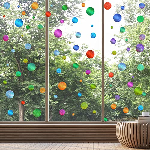 264 Pieces Polka Dots Wall Sticker Circle Wall Decal For Kids Bedroom Living Room, Classroom, Playroom Decor Removable Vinyl Wall Stickers Dots Wall Decals (Glitter Colors) #TOP6