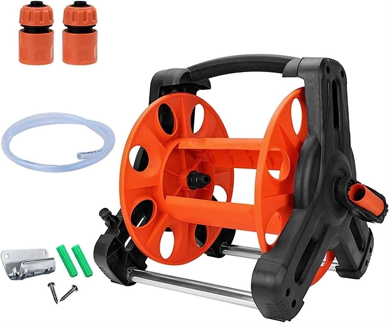Przenośny Wąż Ogrodowy Bęben Na Wąż, Uchwyt Do Przechowywania Uchwyt Na Półkę Uzwojenie Uchwyt Fajki Wodnej Narzędzia Wytrząsania Zwijarki Ogrodowych