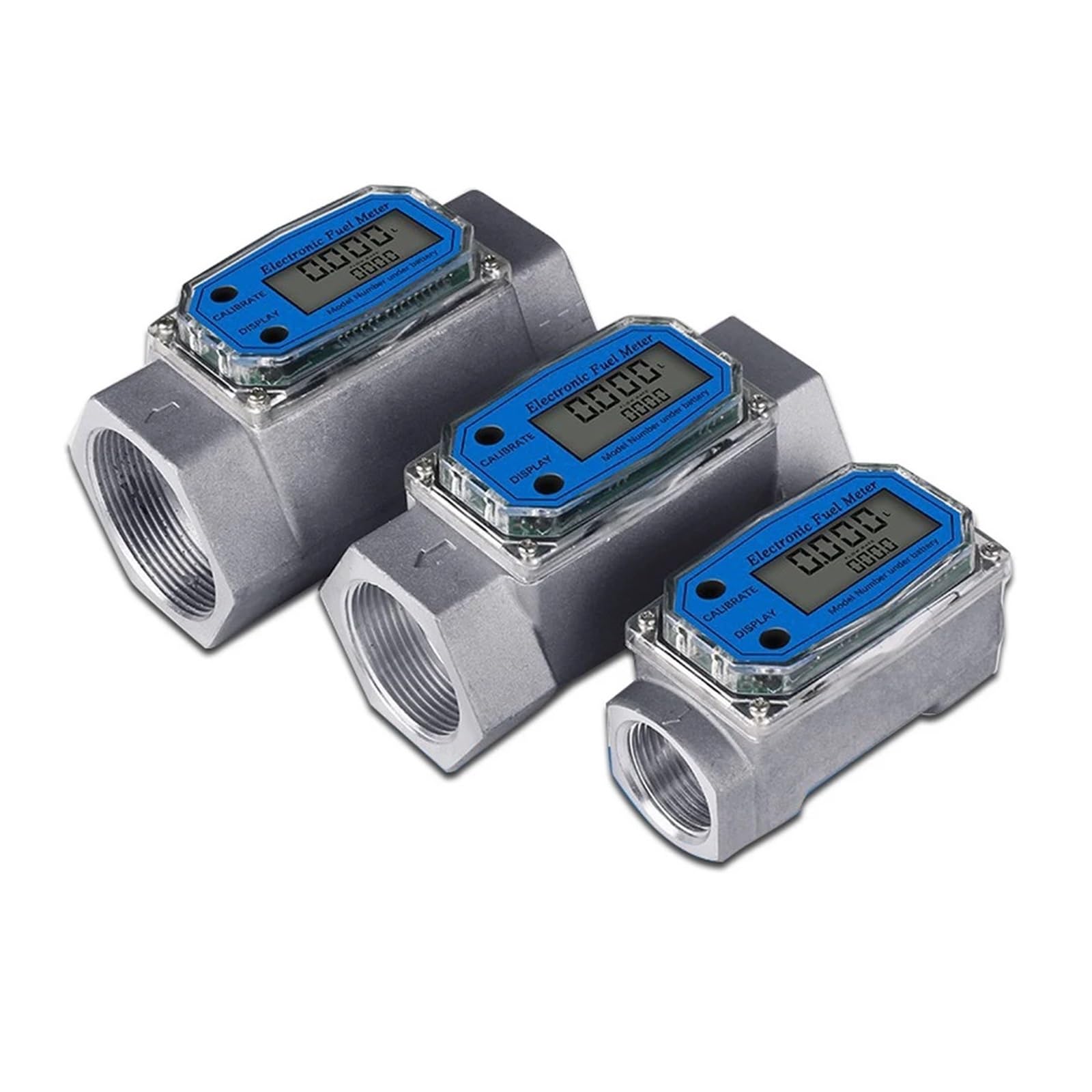 Elektroniczny przepływomierz turbinowy, precyzyjny wyświetlacz cyfrowy LCD do wykrywania oleju opałowego(2 inch)