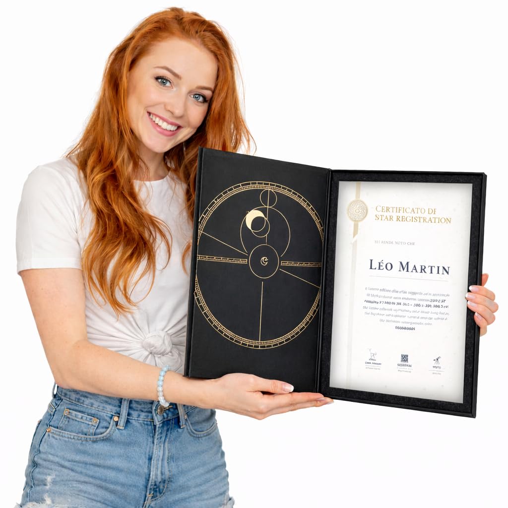 Nombre una estrella para aniversario, caja de regalo personalizada, perfecta para parejas y ocasiones especiales (diseño blanco)